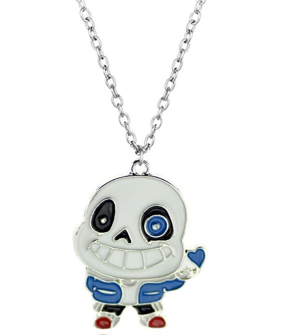 N975 Silver Cartoon Necklace with FREE EARRINGS