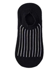 SF419 Black White Stripes Low Cut Socks - Iris Fashion Jewelry