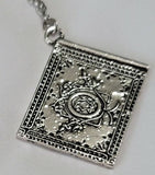 N1132 Silver Fairytale Book Necklace with FREE Earrings