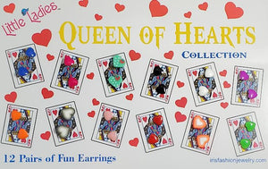 JC11 Queen Of Hearts Collection Jumbo Earring Set