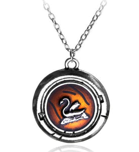 AZ431 Silver "Monster" Necklace with FREE EARRINGS