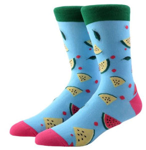 SF1070 Light Blue Watermelon Socks - Iris Fashion Jewelry