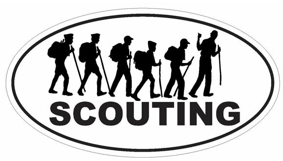 ST-D3000 Scouting Oval Bumper Sticker