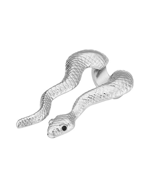 R296 Silver Snake Ring - Iris Fashion Jewelry