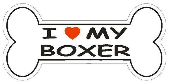 ST-D836 Love My Boxer Bumper Sticker