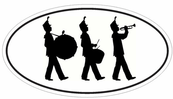 ST-D3003 Marching Band Oval Bumper Sticker