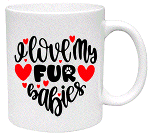 MG02 I Love My Fur Babies Mug - Iris Fashion Jewelry