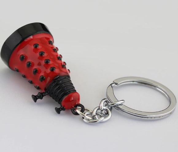 AZ608 Red Dr Who Dalek Keychain
