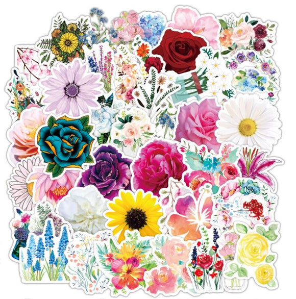 ST30 Flower 20 Pieces Assorted Stickers