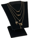 AZ851 Gold Once Upon A Time Layered Necklace with FREE EARRINGS