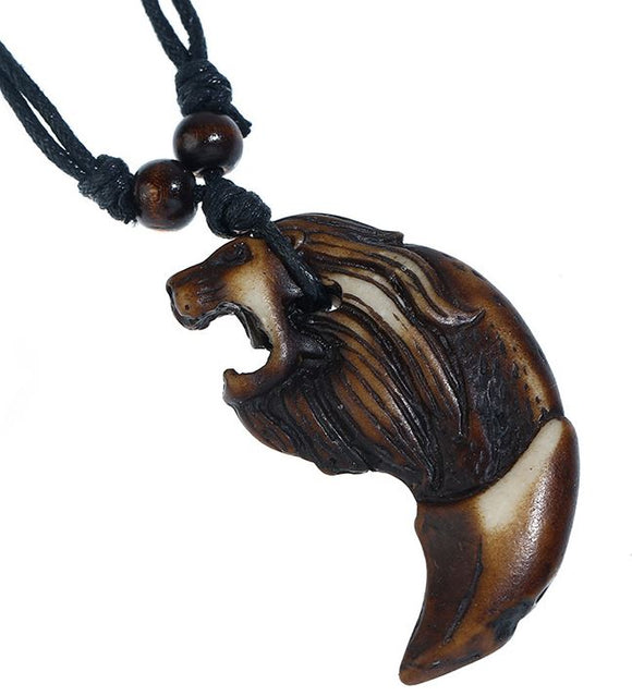 N164 Lion Tooth Necklace - Iris Fashion Jewelry