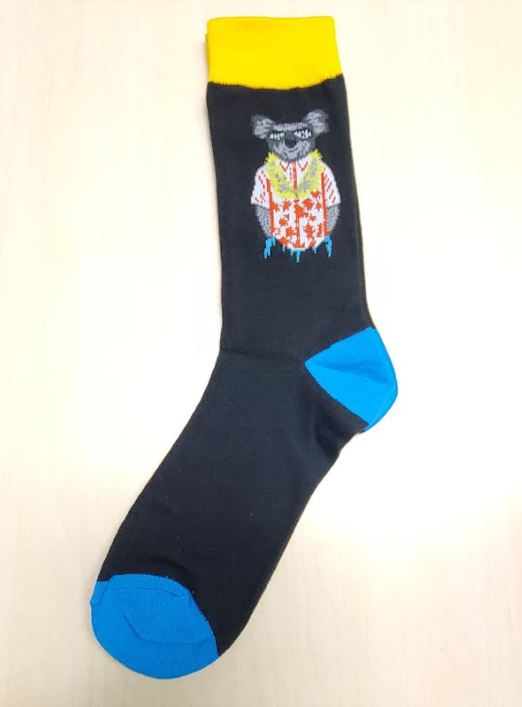 SF456 Black Luau Koala Socks - Iris Fashion Jewelry