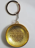 AZ1555 Gold Shield Keychain