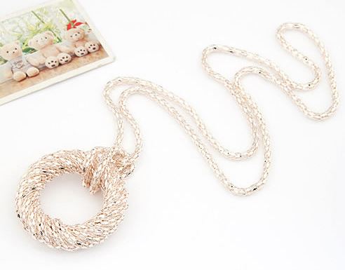 N698 Gold Metal Mesh Necklace with FREE Earrings - Iris Fashion Jewelry