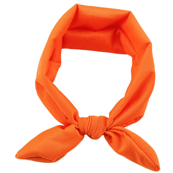 H72 Orange Cloth Hair Band - Iris Fashion Jewelry