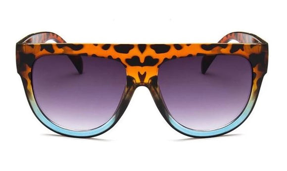 S89 Leopard Blue Bottom Fashion Sunglasses - Iris Fashion Jewelry