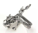 AR42 Silver Dragon Adjustable Ring - Iris Fashion Jewelry