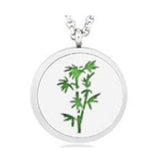N1468 Silver Tree Essential Oil Necklace with FREE Earrings PLUS 5 Different Color Pads - Iris Fashion Jewelry