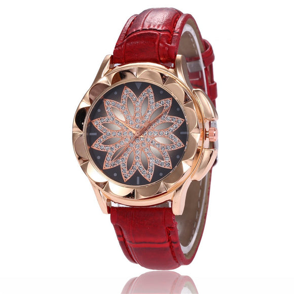 W472 Red Stardust Collection Quartz Watch - Iris Fashion Jewelry