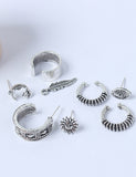 E411 Earring Set 8 Piece - Iris Fashion Jewelry