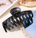 H179 Large Black Hair Clip - Iris Fashion Jewelry