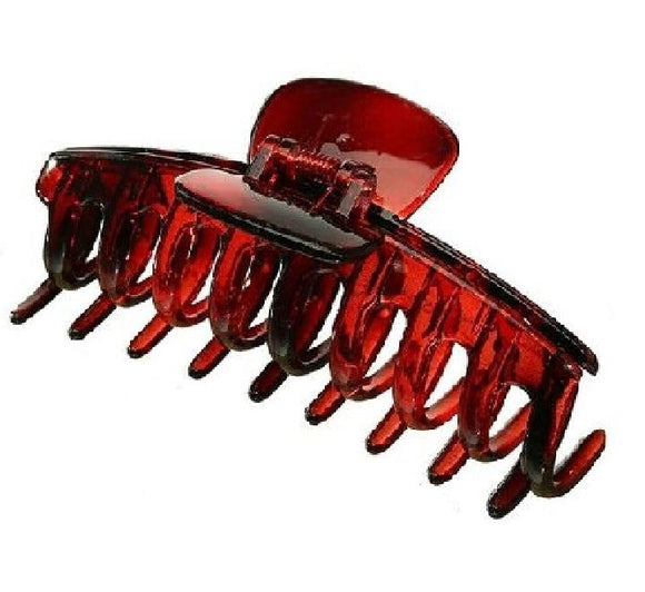 H08 Large Red Hair Clip - Iris Fashion Jewelry