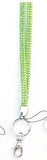 LY18 Iridescent Lime Green Crystal Lanyard - Iris Fashion Jewelry