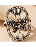 R468 Silver Butterfly Ring - Iris Fashion Jewelry