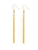 E921 Gold Vertical Bar Earrings - Iris Fashion Jewelry