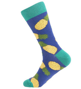 SF883 Royal Blue Pineapple Socks - Iris Fashion Jewelry