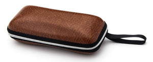 S04 Brown Zipper & Carry Strap Style Sunglass Case - Iris Fashion Jewelry