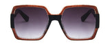 S14 Coffee & Black Sparkle Design Sunglasses - Iris Fashion Jewelry