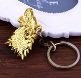 K07 Gold Wolf Keychain - Iris Fashion Jewelry