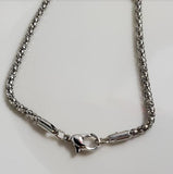 AZ1537 Silver Thick 24" Chain Necklace with Clasp