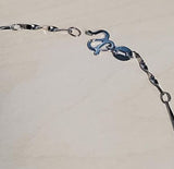 N868 Silver Dainty Swirl Rhinestone Necklace with FREE Earrings - Iris Fashion Jewelry
