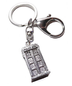 K73 Silver Police Box Keychain - Iris Fashion Jewelry