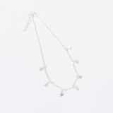 N1438 Silver Star Choker Necklace with FREE Earrings - Iris Fashion Jewelry