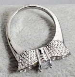 R727 Silver Gemstone Rhinestone Ring - Iris Fashion Jewelry