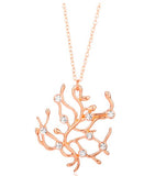 N517 Rose Gold Rhinestone Art Deco Necklace with FREE EARRINGS - Iris Fashion Jewelry