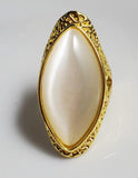 R260 Gold Moonstone Gem Ring - Iris Fashion Jewelry