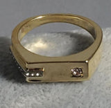 R667 Gold Rhinestone Ring - Iris Fashion Jewelry