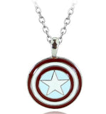 +AZ58 Silver Star Shield Necklace with FREE EARRINGS