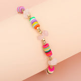 B1225 Gold Soft Bead Natural Stone Bracelet - Iris Fashion Jewelry