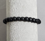 AZ555 Black Wooden Bead Bracelet