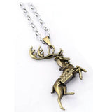 AZ1280 Gold Deer Ours is the Fury Necklace with FREE EARRINGS