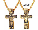 N1819 Gold Jesus Cross Pendant Necklace