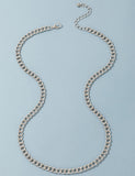 N1858 Silver Chain Necklace 20" - Iris Fashion Jewelry