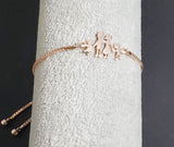 AZ503 Rose Gold Family Adjustable Bracelet