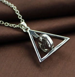 AZ125 Silver Triangle Always After All This Time Necklace with FREE EARRINGS - Iris Fashion Jewelry