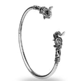 B330 Silver Elephant Cuff Bracelet - Iris Fashion Jewelry